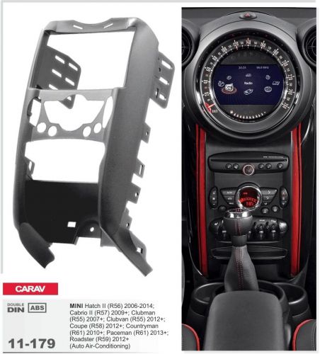 Carav 11-179 2/1-din car radio dash kit panel mini auto air-conditioning w/poc