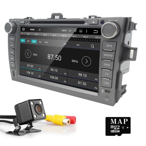 Android 5.1 car dvd player radio gps navi for toyota corolla 2012 8&#039;&#039;stereo+cam