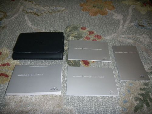 2013 infiniti g37 sedan owners manual set + free shipping