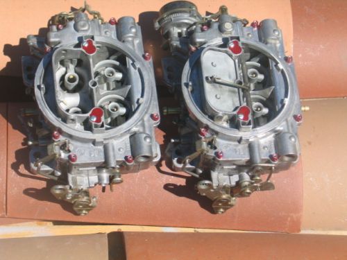 Edelbrock 1400 600 cfm 2x4 dual quad supercharger blower carbs tunnel ram 427