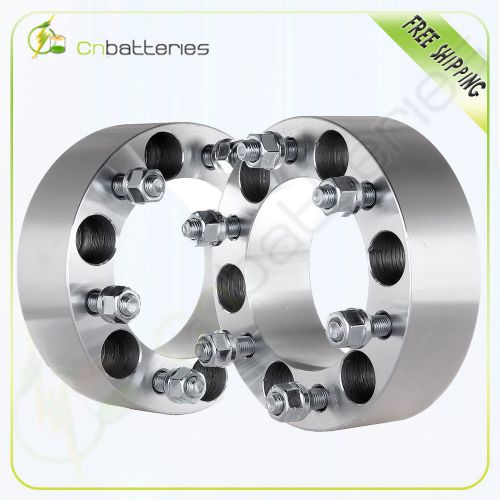 2x 1&#034; | 6x5.5 or 6x139.7mm 108mm wheel spacers 14x1.5 for chevy free shipping