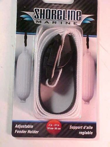 Shoreline marine sl91556 white adjustable (4" to 22") fender holder strap