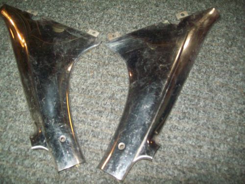 1957 1956 1957 chevy 2 d h/t rear corner back glass garnish moldings trim