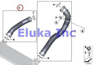 Bmw genuine intercooler intake muffler charge air induction tract f10 f10n 095