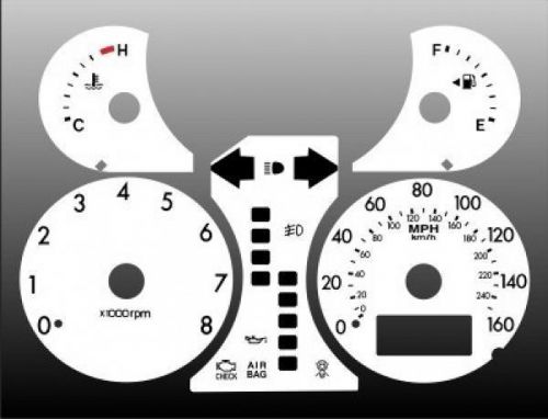 White face gauge kit fits 2004-2006 kia amanti dash instrument cluster 04-06