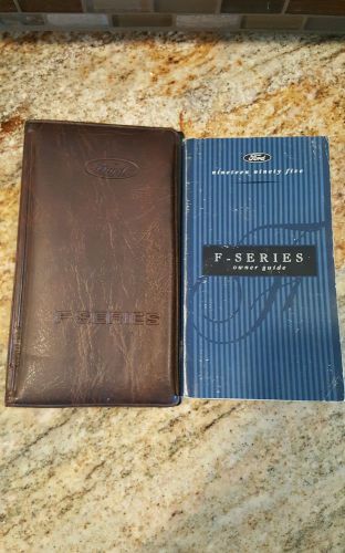 1995 f-series truck owner&#039;s manual booklet f150 f250 f350 4x4 1st print 95 ford