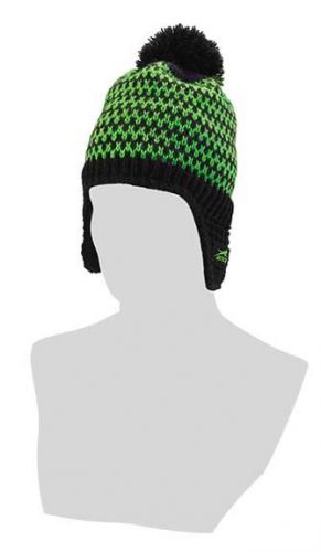 Arctic cat women&#039;s aircat zigzag beanie / hat - lime green / black 5243-072