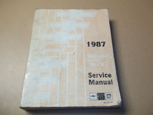 1987 chevy medium duty truck original factory service manual shop repair