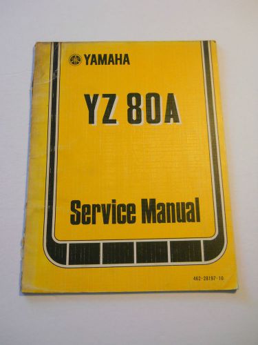Yamaha yz80 a service manual 1974