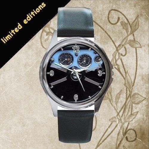 New!! mg mga 1600 1960 cabriolet black steering limited editions leather watch