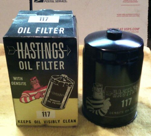 Vintage oil filter hastings #117 fits 1962 willys 57-62 studebaker and more