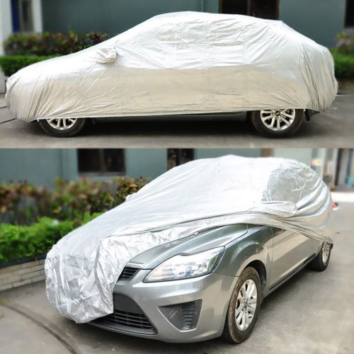 Full car cover waterproof heat sun uv snow dust rain resistant protection size l