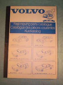 Volvo official parts catalog 1970 - 1980 german &amp; english text / excellent!