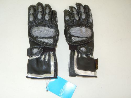 Schoeller keprotec cow hide leather motorcycle biker gloves size s  new