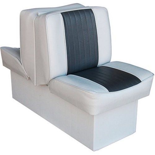 Wise back-to-back boat lounge seat, grey-charcoal