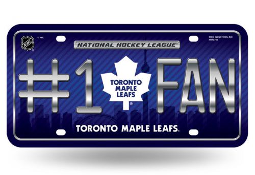 Toronto maple leafs #1 fan metal license plate