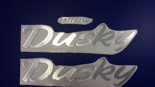 Dusky boat emblem 21&#034; epoxy stickers resistant to mechanical shocks vinyl
