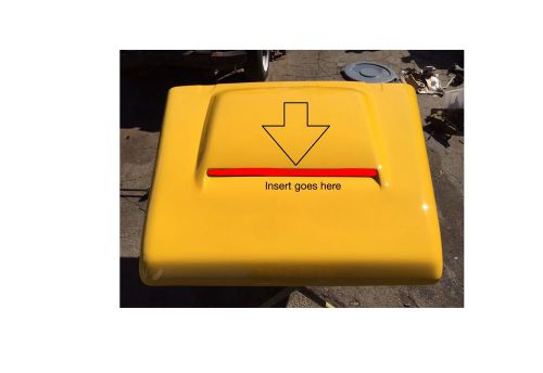 Land rover defender hood scoop insert vent screen