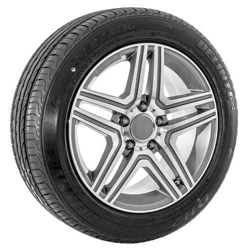 16 inch gunmetal mercedes benz replica wheels rims &amp; tires (759)