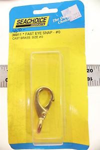 Fast eye snap cast brass size#0   36911