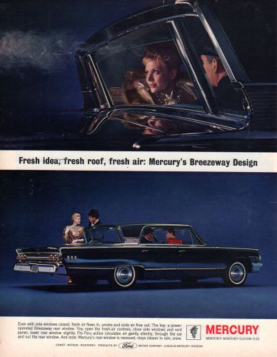 Vintage original 1963 mercury monterey magazine advertisement- 10&#034; x 13&#034;