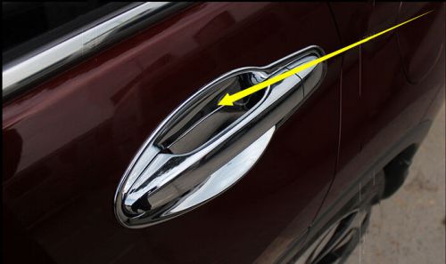 Chrome side door handle bowl cover cup trim for honda vezel hr-v 2014 2015