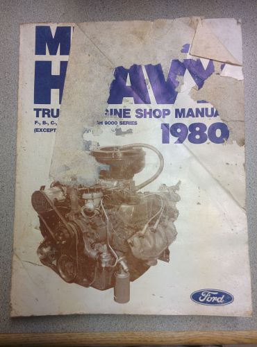 1980 ford medium heavy truck service shop manual book on engines