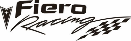 Pontiac fiero racing decals