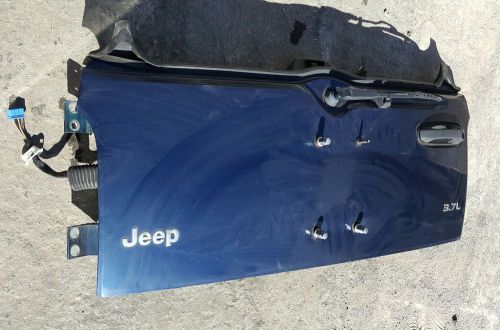 2002 jeep liberty rear tailgate trunk lid in dark blue oem