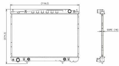 Denso 221-3429 radiator