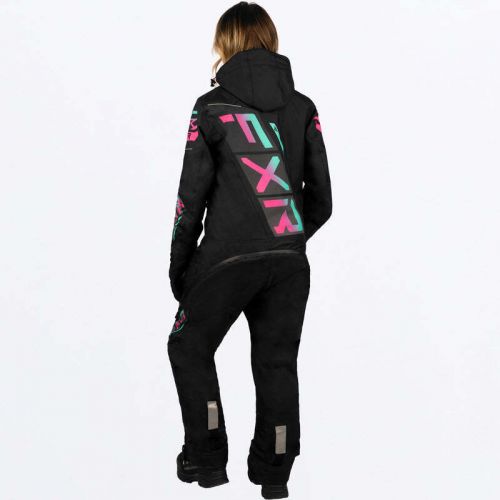 Fxr racing women's cx f.a.s.t. insulated monosuit 23 4 black/mint e pink fade