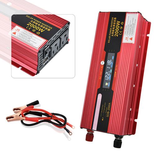 LED Car Car Converter Power Inverter Charger DC 12V to AC 110V Car 2000W-, US $, image 8