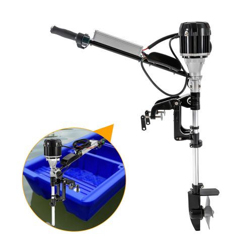 48V Electric Outboard Motor Fishing Boat Engine 4800rpm Trolling Motor 1000W, US $284.05, image 15