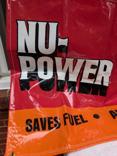 Gunk nu-power engine treatment cleaner ptef flag banner 34"x48" racing car motor