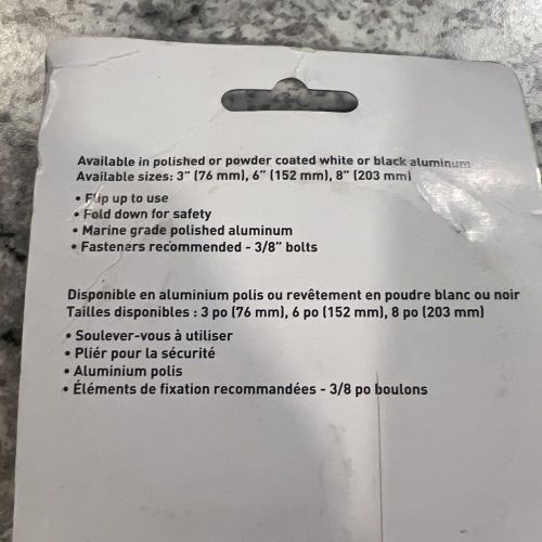 Dock Edge Flip Up Folding 6” Cleat Boat, Solid Almag 35 Marine Grade Aluminum, US $22.50, image 7