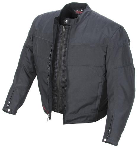 Power trip men's jet motorcycle jacket black size medium