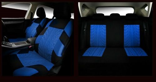 Car Seat Covers Protectors Blue Black Full Set Fabric For Citroen Xsara Picasso, US $72.03, image 2