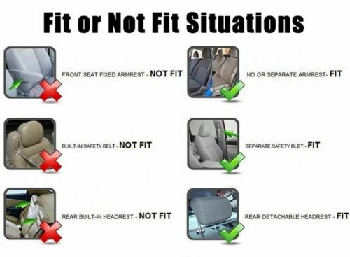 Car Seat Covers Protectors Blue Black Full Set Fabric For Citroen Xsara Picasso, US $72.03, image 3