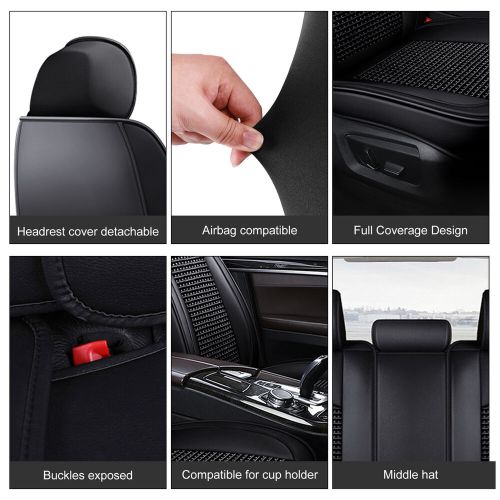 2/5-Seats Car Seat Covers PU Leather Front /Full Set Cushion For Hummer, US $79.99, image 8