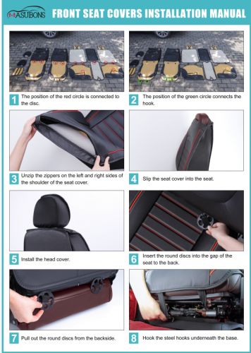 2/5-Seats Car Seat Covers PU Leather Front /Full Set Cushion For Hummer, US $79.99, image 30