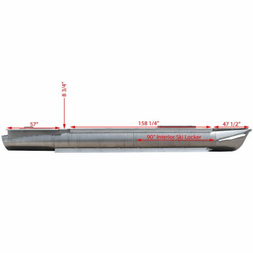 Transom Pontoon Boat Log Float Tube | w/ Strakes 23 FT x 27 Inch, US $3,612.51, image 6