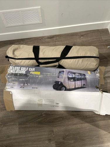 Classic Accessories 6-Person Deluxe Golf Cart Enclosure Extra Long Roof - Khaki, US $299.99, image 2