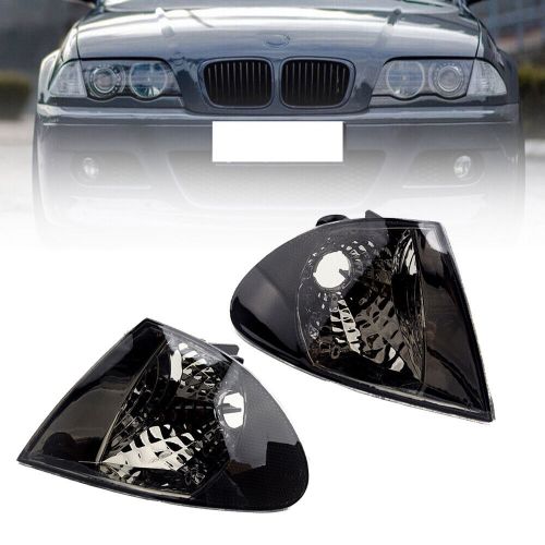 PAIR Smoke Len Signal Light Lamp For BMW 3 Series Sedan/Wagon E46 2099-2001 AE, US $27.99, image 6