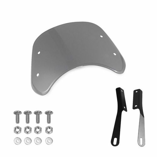 5"-7" motorcycle smoked universal headlight fairing windshield windscreen shield