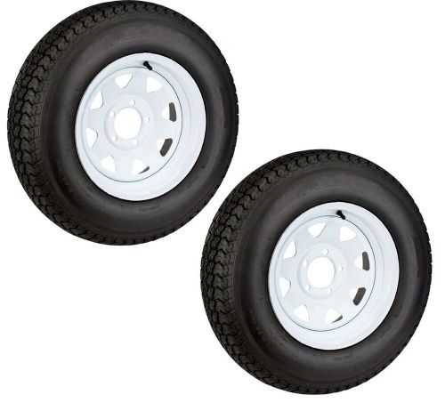 2-Pack Trailer Tires On Rims ST215/75R14 LRC 1870 Lb. 5-4.5 White Spoke Wheel, US $379.97, image 8