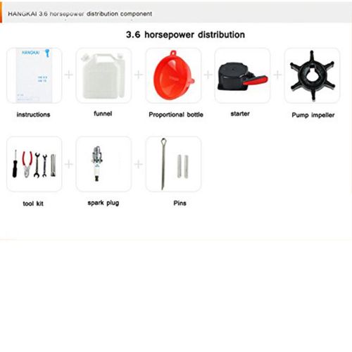 Air/Water Cooling 3.5HP-7HP 2/4 Stroke Outboard Motor Marine Boat Engine, US $198.13, image 16