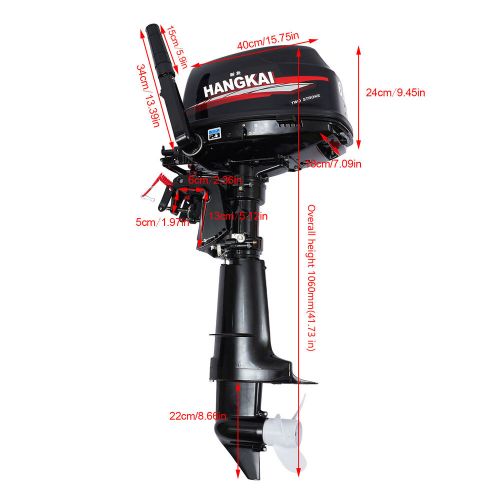 Air/Water Cooling 3.5HP-7HP 2/4 Stroke Outboard Motor Marine Boat Engine, US $198.13, image 36