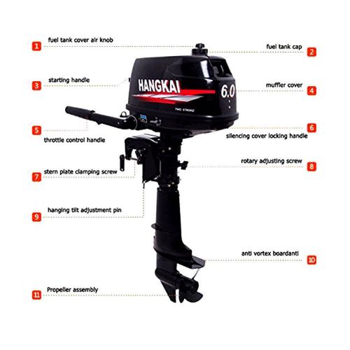 Air/Water Cooling 3.5HP-7HP 2/4 Stroke Outboard Motor Marine Boat Engine, US $198.13, image 41