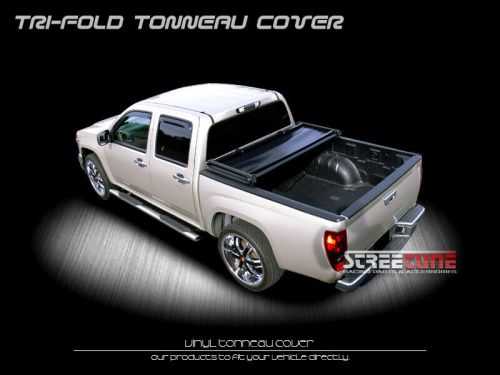 For 04-14 ford f150/06+ lincoln mark lt 6.5 ft tri-fold soft vinyl tonneau cover
