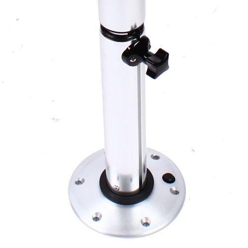 For caravan rv marine boat table w/ 4 cup holders &amp; base 22''-28'' rectangle new